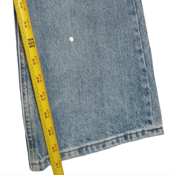 FRAME Women’s The Low Boot Light Wash Ripped Destroyed Jeans Size 27 - Picture 5 of 7